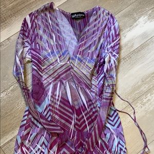 A long sleeve dress very colorful!🌈